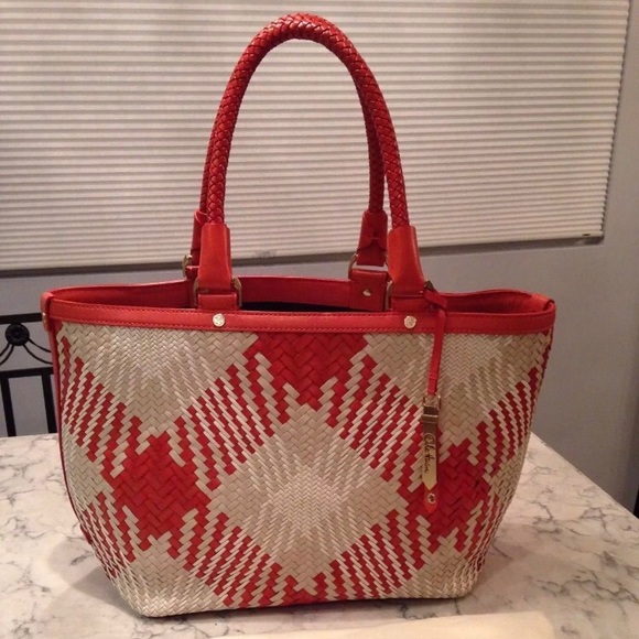 Cole Haan Handbags - ⭐️SOLD! Cole Haan Genevieve NWT! Woven Leather Bag